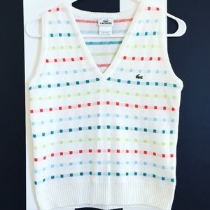 Vintage Lacoste sweater vest